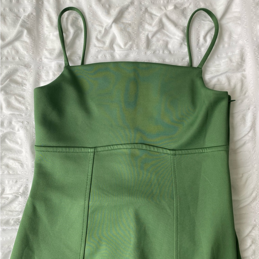 Oak + Fort Square Neckline Midi Dress